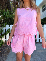 Pink Paradise Eyelet Set