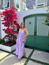 Flower Girl Purple Maxi Dress