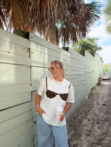 Beach Babe Bikini T-shirt - Leopard