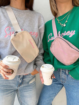 Sunhoney Crossbody Belt Bag - Pink