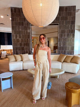 Cabana Bay Striped Taupe Set