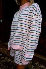 Sunhoney Striped Dream Mockneck Set