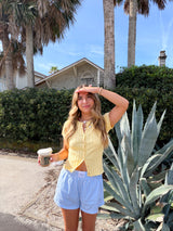 The Honey Girl Knit Top - Yellow