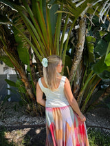 Tied & True White Linen Top