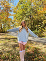 Autumn Skies Striped Sweater