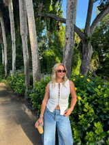 Made You Look Front Button Top