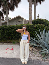 Easy Does It Barrel Sweatpants - Cream