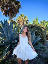 Cloud Nine Linen Flowy Dress