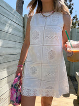 Ocean Air Lace Shift Dress