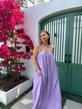 Flower Girl Purple Maxi Dress