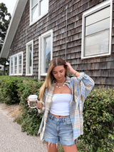 Plaid About You Flannel Button Down Top