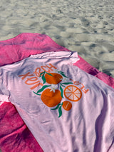 Sunhoney Florida Orange Tshirt- Pink