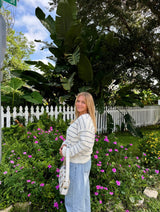 Coastal Stripes Knit Cardigan