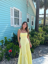 Lemon Drop Yellow Maxi Dress