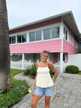 Lace Petals Babydoll Top