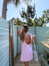 The Sunhoney Girl Pink Denim Dress