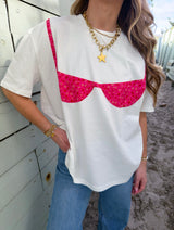 Beach Babe Bikini T-shirt - Floral