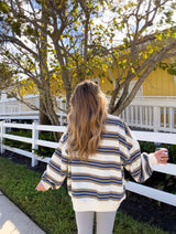 The Weekender Striped Sweatshirt