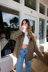 Main Character Leopard Denim Jacket