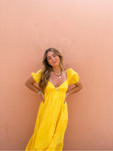 Sunbeam Yellow Maxi Dress