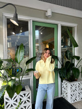 Hello Sunshine Cable Knit Sweater