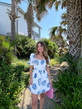 Keep It Coastal Babydoll Shell Dress