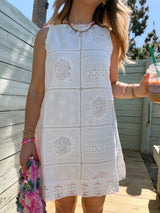 Ocean Air Lace Shift Dress