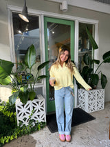 Hello Sunshine Cable Knit Sweater