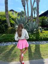 Cloud Nine Pink Sweat Skort