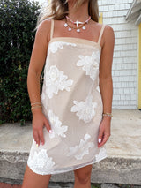 Ocean Lace Mini Dress