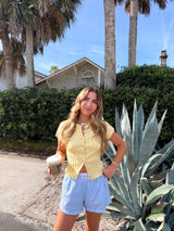 The Honey Girl Knit Top - Yellow