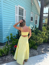 Lemon Drop Yellow Maxi Dress