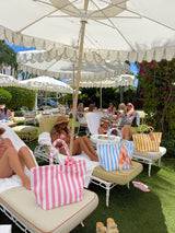 Sunhoney Beachside Striped Terry Cloth Bags