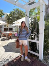 Coffee Run Stripe Sweater