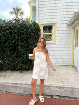Ocean Lace Mini Dress