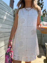 Ocean Air Lace Shift Dress
