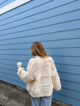 The Winter Knit Cardigan - Ivory