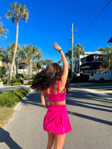 Early Riser Hot Pink Skort