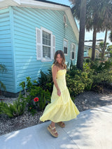 Lemon Drop Yellow Maxi Dress