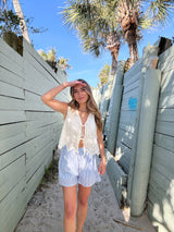 Chill Pill Striped Boxer Shorts - Blue