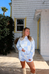 Cozy Up Blue Quilted Mockneck Set