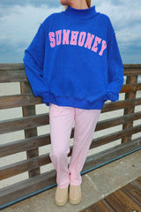 Sunhoney Signature Mockneck - Cobalt Blue