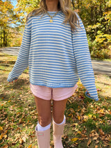 Autumn Skies Striped Sweater
