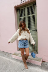 Toasted Marshmallow Crop Cardigan