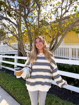 The Weekender Striped Sweatshirt