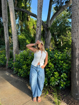 Made You Look Front Button Top