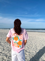 Sunhoney Florida Orange Tshirt- Pink
