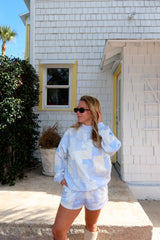 Cozy Up Blue Quilted Mockneck Set