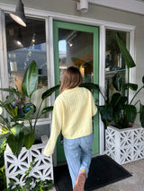 Hello Sunshine Cable Knit Sweater