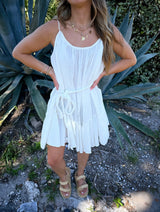 Cloud Nine Linen Flowy Dress